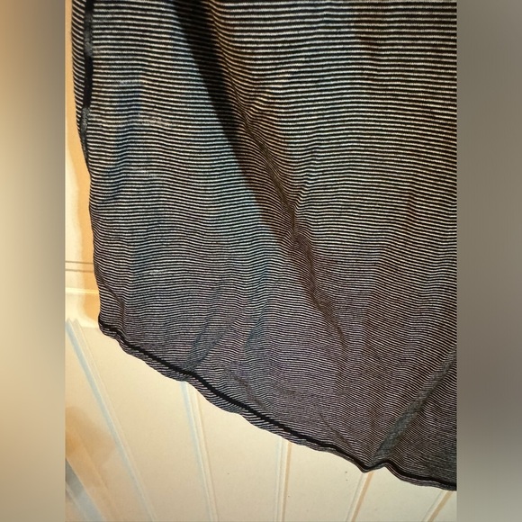 Athleta Black Striped Muscle Tank - Picture 3 of 6